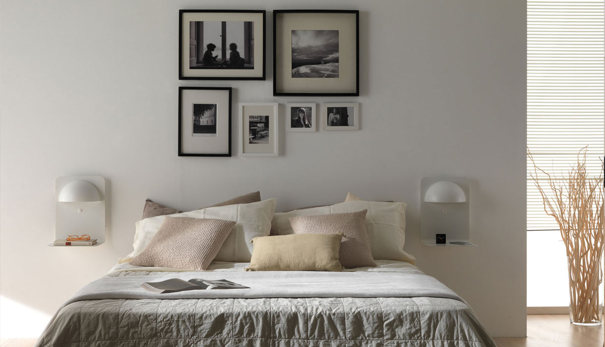 Frandsen Copenhagen lamp used as a nightstand