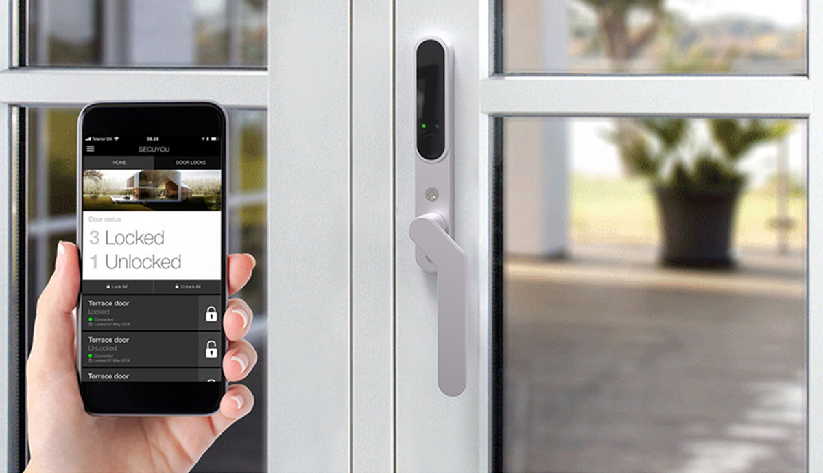 SecuYou Smart Lock with companion smartphone app