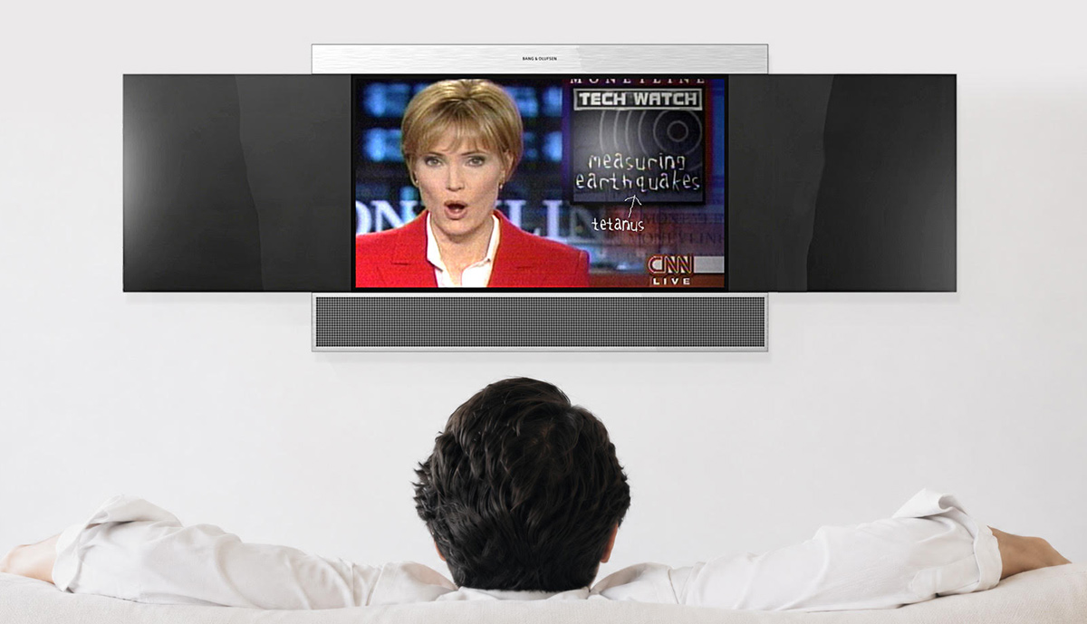 Beovision NXT Active Screen with NXT speaker panels