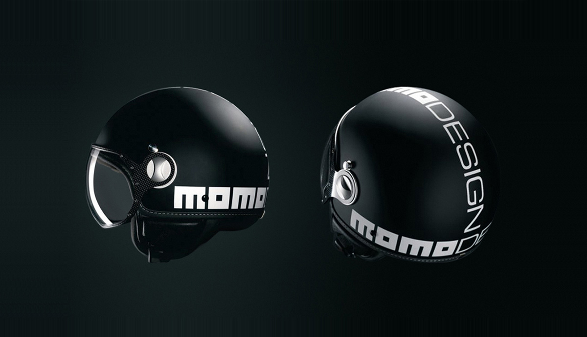 Momo Design Fighter motorcycle helmets in black