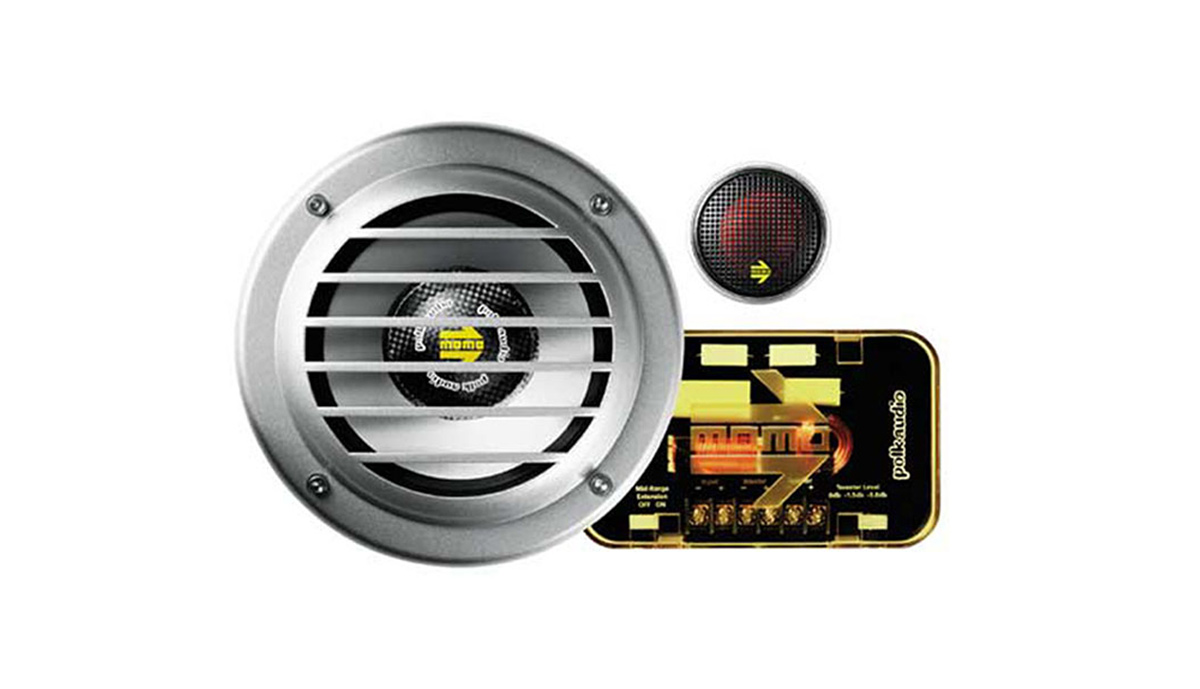 Momo-Polk Audio Line car audio speakers and crossover